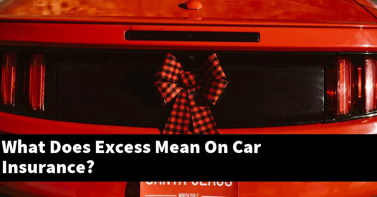 What Does Excess Mean On Car Insurance?